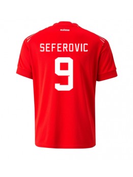 Billige Sveits Haris Seferovic #9 Hjemmedrakt VM 2022 Kortermet